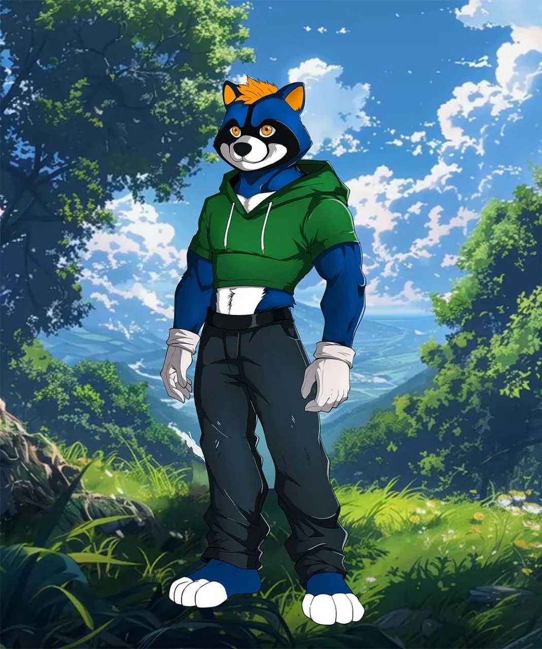 Casual Raccoon Character — artwork 2