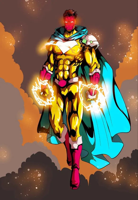 Radiant Superhero — original ABARTS artwork